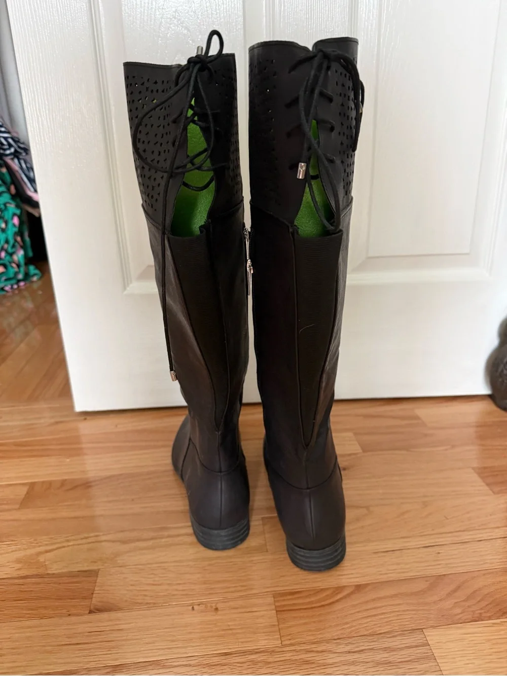 Torrid Black Laser-Cut Riding Boots